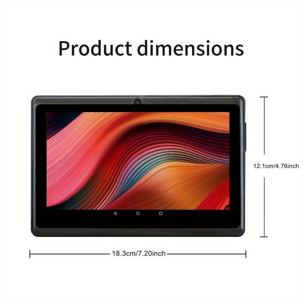 PRITOM Tablet with Detachable Case 7 Inch Android 13, 4GB RAM 32GB ROM Expandable Quad-Core HD IPS Display, Dual Camera Wi-Fi, Lightweight Portable Tablet for Students Seniors Work Study Entertainment 2026 – Blue Green Black Pink