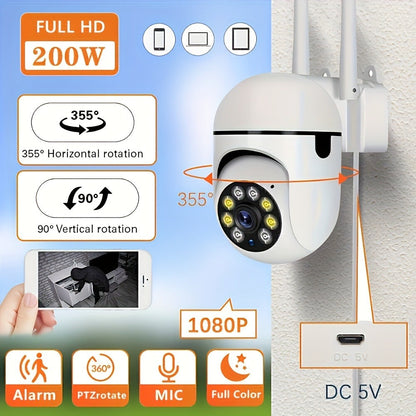 WiFi Dome Security Camera 4-Pack 1080P HD PTZ 360° AI Motion Tracking Two-Way Audio PIR Detection 5GHz & 2.4GHz Dual-Band App Control Wall Mount Indoor Outdoor Surveillance