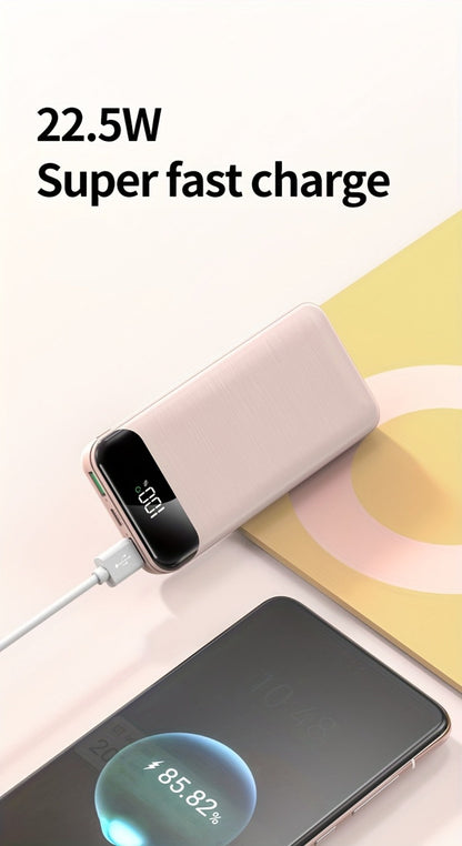 20000mAh Portable Power Bank 2-Pack with LED Display – Fast Charging Type-C & USB, Emergency Backup Battery for iPhone Android Phone Outdoor Travel Camping Gift