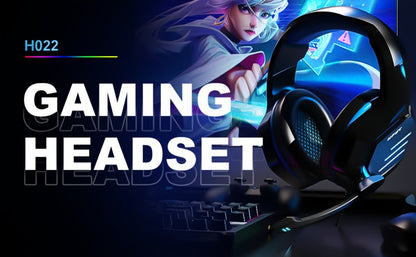 NPET Gaming Headset PS4 PS5 Xbox One PC Noise Cancelling Mic Stereo Over-Ear Headphones Blue LED Bass Surround Sound Soft Memory Earmuffs Wired 1-Pack 2-Pack Bundle