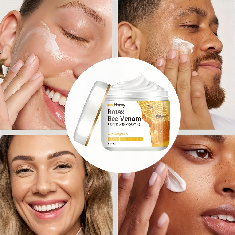 Face Cream Bee Venom 50g Formula with Hyaluronic Acid, Vitamin E and Lightweight Face and Neck Texture