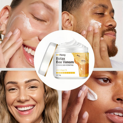 Face Cream Bee Venom 50g Formula with Hyaluronic Acid, Vitamin E and Lightweight Face and Neck Texture