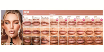 Lipstick Set, Oulac 3-Piece Metallic Finish Collection with Set 4 or Set 5 Color Selections