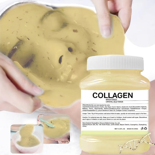DIY Peel-Off Face Mask Powder Collagen & Turmeric — Hydrating Brightening with Hyaluronic Acid & Beta-Glucan, Salon-Quality At-Home Facial Treatment for All Skin Types, Skincare Gift