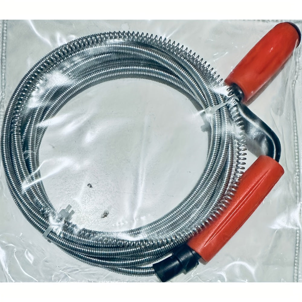 Drain Snake Pipe Cleaner – Flexible Drain Auger for Toilet, Sink, Shower & Sewer Clog Removal, Reusable Spring Wire Drain Unclogger