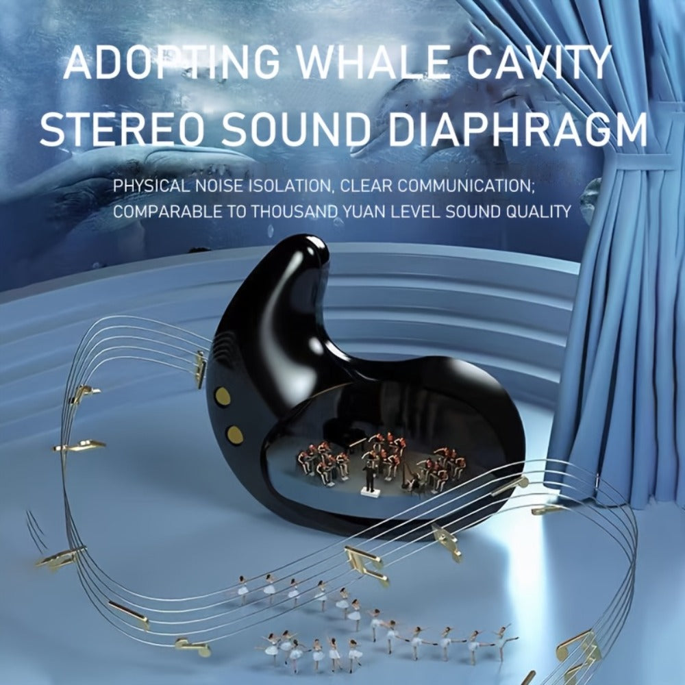 Bluetooth 5.3 Ultra-Thin Sleep Earbuds Invisible, Side Sleeping Special Small Ear Canal Mini Wireless Earphones, Comfortable In-Ear Invisible Design for Samsung Android iPhone Nighttime Relaxation Work