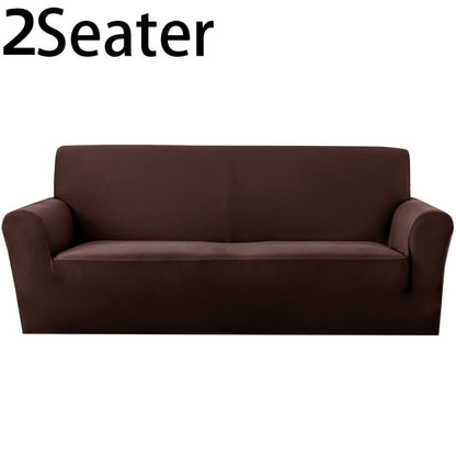 Sofa Cover Elastic Anti-Slip Stretch Slipcover for 1, 2, 3 or 4-Seater Sofas in Seven Solid Colors