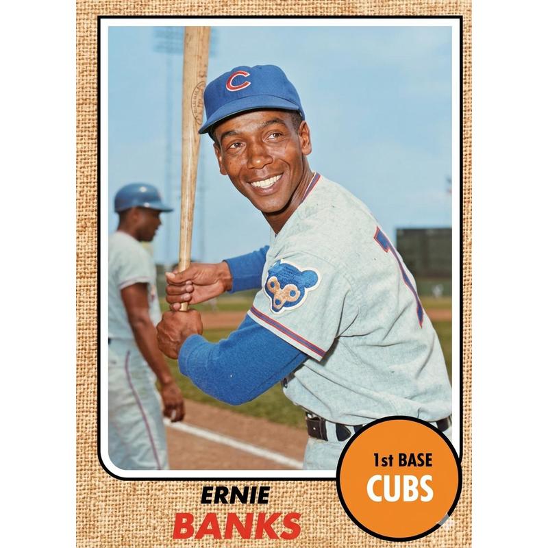 Sports Trading Cards, 1968 Topps-Labeled Baseball Mystery Display Slab with One Random Card for Collectors