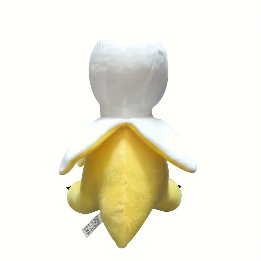 Plush Toy – Yellow Banana Dinosaur 9.5-Inch T-Rex Character with Peekaboo Peel Design for Display