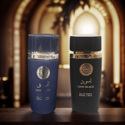 Arabian Men's Perfume Set 2 x 3.4 oz | Long Lasting Oriental Cologne Duo Oud Woody Scent for Holidays Dates Daily Wear Gift for Him