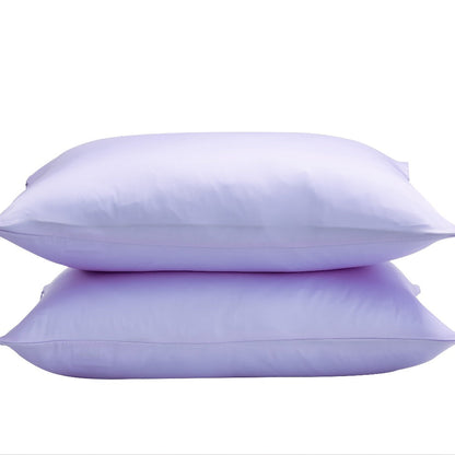 Satin-Look Zippered Pillowcase Collection in Seven Colors and Standard, Queen or King Sizes