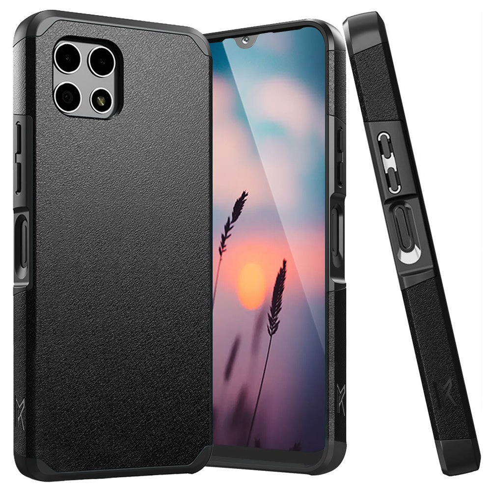 Revvl 7 5G Case Heavy Duty Dual Layer Shockproof with Magnetic Support – Hybrid Hard PC TPU Drop Protection Cover for T-Mobile Revvl 7 5G with Raised Bezels & Precise Cutouts