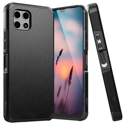 Revvl 7 5G Case Heavy Duty Dual Layer Shockproof with Magnetic Support – Hybrid Hard PC TPU Drop Protection Cover for T-Mobile Revvl 7 5G with Raised Bezels & Precise Cutouts