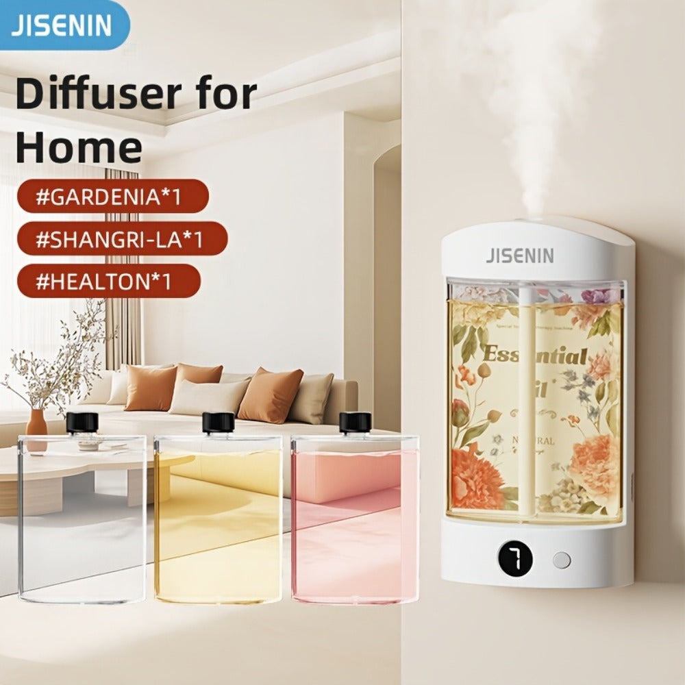 Mini Aroma Diffuser & Humidifier 2-in-1 Portable USB Rechargeable, 7-Level Timer, Silent Operation