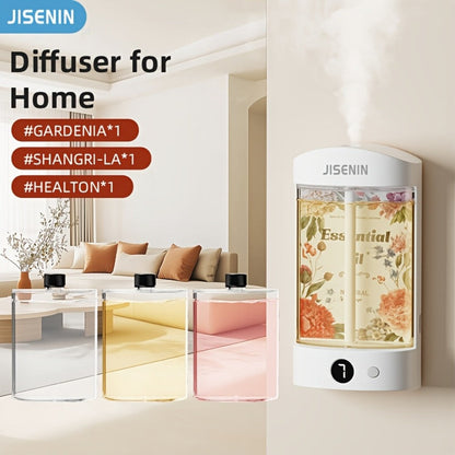 Mini Aroma Diffuser & Humidifier 2-in-1 Portable USB Rechargeable, 7-Level Timer, Silent Operation