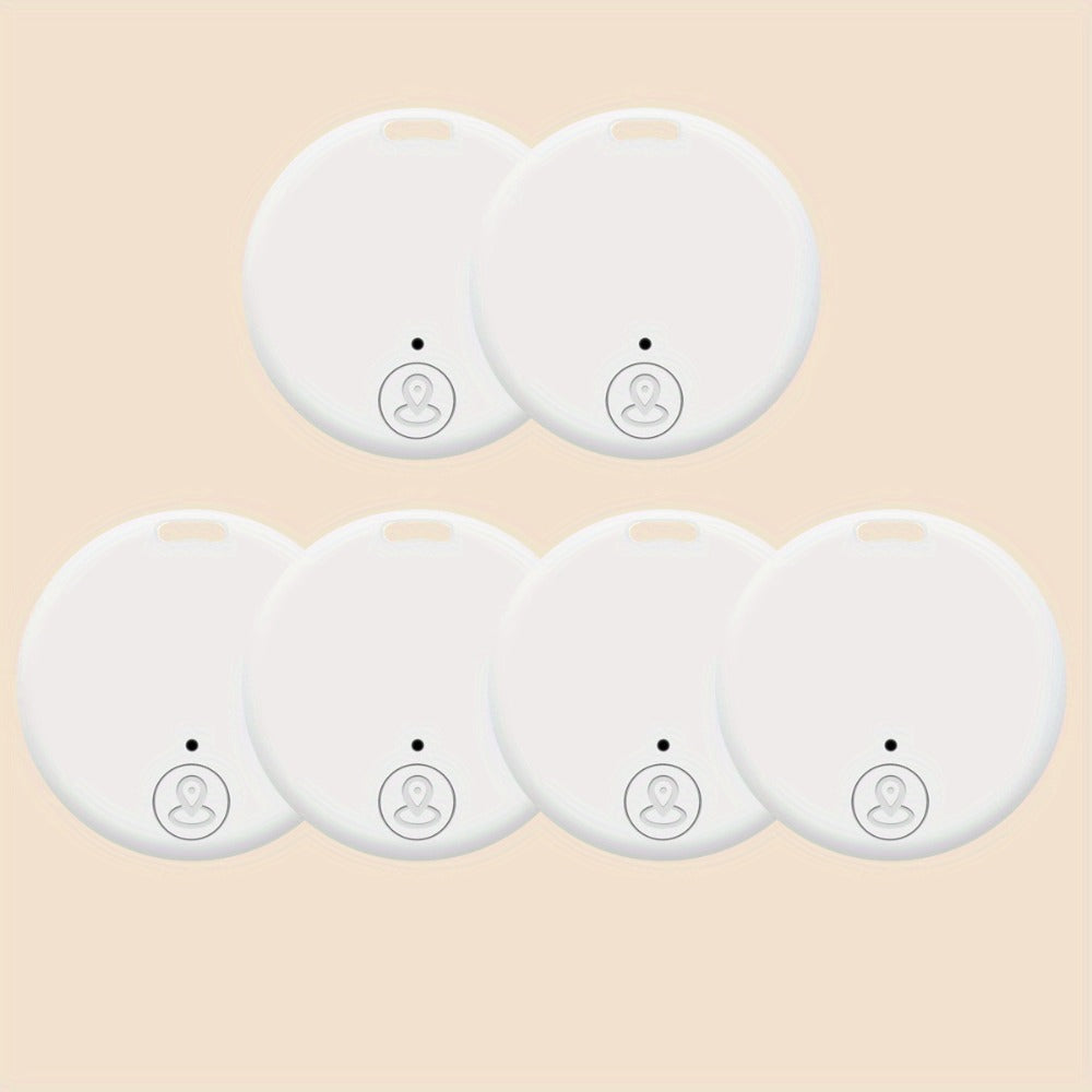 Bluetooth Key Finder Anti-Loss Tracker 6-Pack – Smart Wireless Locator for Car Wallet Bag Luggage Pets Kids – White / Mixed Colors / Black & White Combo