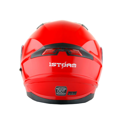 Motorcycle Modular Full Face Helmet Flip Up Dual Visor Sun Shield with Optional LED Tail Light 3 Modes Removable Washable Interior, Multiple Colors S M L XL — Modular901