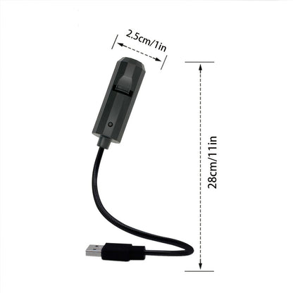 USB 5V Skull Projection LED Night Light with Flexible Lead, Touch Controls and Three Interchangeable Inserts