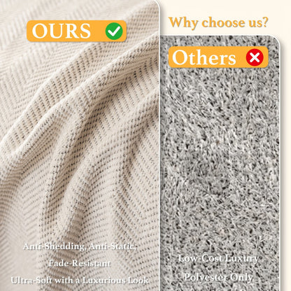 Sofa Cover Throw, Chenille Woven Fringe Slipcover in Three Colors for Three- and Four-Seat Couches
