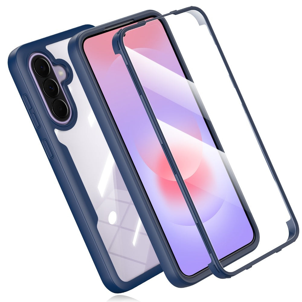 Rugged Samsung Galaxy A-Series Phone Case with Built-In Screen Cover in Four Colors and Six Model Options