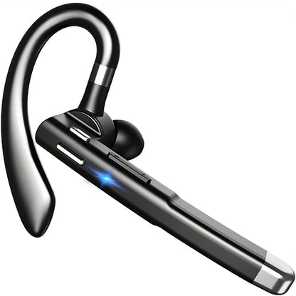 Bluetooth 5.4 Noise Cancelling Wireless Earphone Dual Microphone CVC8.0 200 Hours Talk Time Hands-Free Earpiece for iOS Android Home Office Meeting Driving
