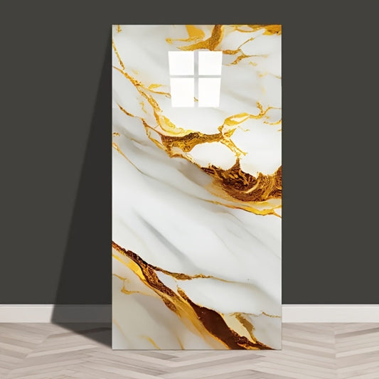 Self-Adhesive Waterproof PVC Wall Sticker 22pcs Peel and Stick Marble Boho Wallpaper 11.81x23.62in Oil Resistant for Kitchen Bathroom Living Room Bedroom Decor