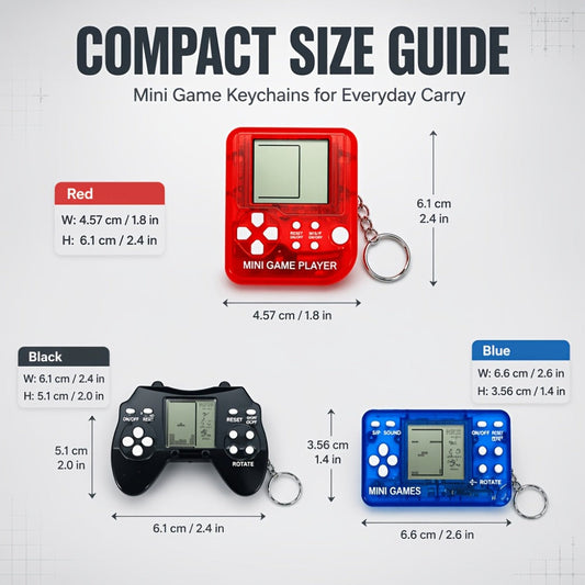 Party Favors Mini Gaming-Controller Keychains in 6-, 12- or 24-Piece Random-Color Packs for Celebrations