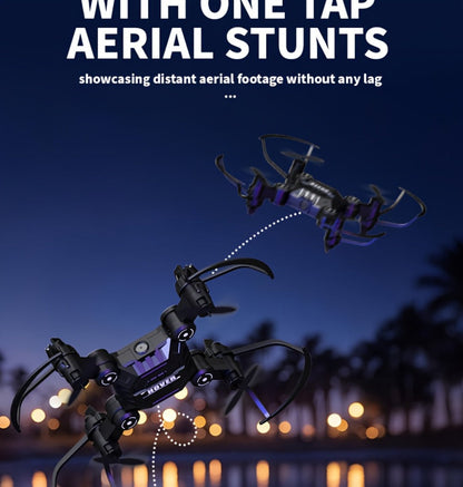 Watch-Controlled Mini RC Drone with Two Rechargeable Batteries in Blue, Green or Black for Indoor Flight