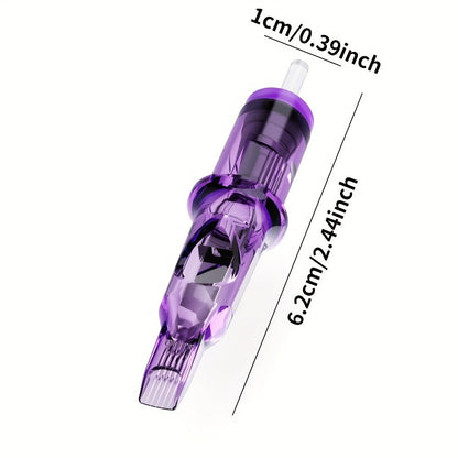 Tattoo Cartridge Needles with GOLDPLUME Label, 50-Piece Mixed 01RL 03RL 05RL 07RL 09RL Pack