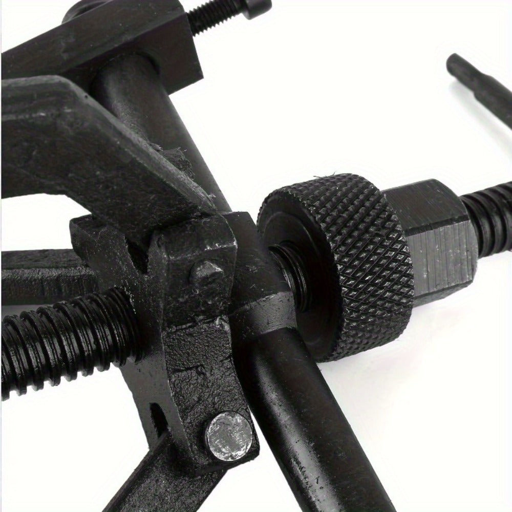 3-Jaw Gear Puller and Bearing Puller Set 2pcs Reversible Inner Outer Forged Steel Heat Treated Jaws for Wheel Bearing Flywheel Pump Bushing Removal Automotive Tool
