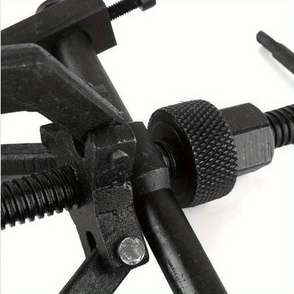 3-Jaw Gear Puller and Bearing Puller Set 2pcs Reversible Inner Outer Forged Steel Heat Treated Jaws for Wheel Bearing Flywheel Pump Bushing Removal Automotive Tool