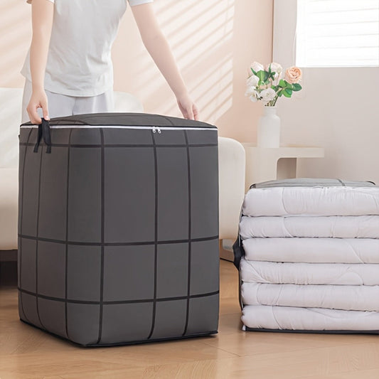 Clothing Storage Organizer Bags 3-Piece XL Foldable Set with Reinforced Handles and Zippers