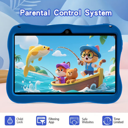 7 Inch Kids Tablet Android 14 WiFi 5 – 2025 Model, 4GB RAM 128GB Storage, HD Display, Dual Cameras, Pre-Installed Educational Apps, Parental Controls, Durable Learning Tablet for Kids