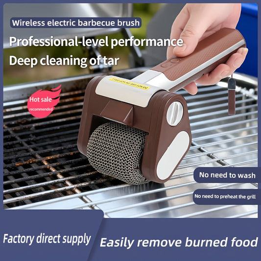 BBQ Grill Brush Electric Wireless Barbecue Cleaner Scraper for Grill Grates