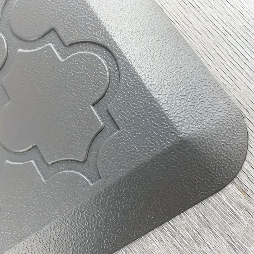 Cushioned Kitchen Standing Mat in Gray or Black with 17.3 x 29.5 and 17.3 x 47-Inch Size Options