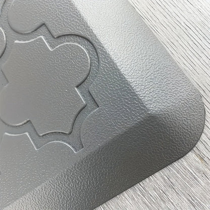Cushioned Kitchen Standing Mat in Gray or Black with 17.3 x 29.5 and 17.3 x 47-Inch Size Options