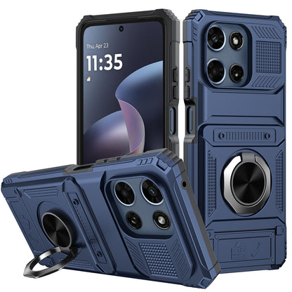 Magnetic Metal Kickstand Moto G 5G 2025 2026 Case Shockproof Drop Protection Slim Protective Phone Cover for Motorola Moto G 5G 2025 Moto G 5G 2026 Moto G Play 2026 6.7 Inch – Hands-Free Stand