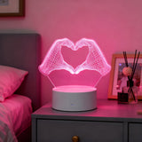 Heart Hand Love White Base