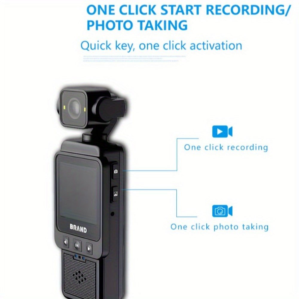 DV01 1080P-Labeled Action Camera with Wearable Clip, Rechargeable Body and Optional 32GB Memory Card