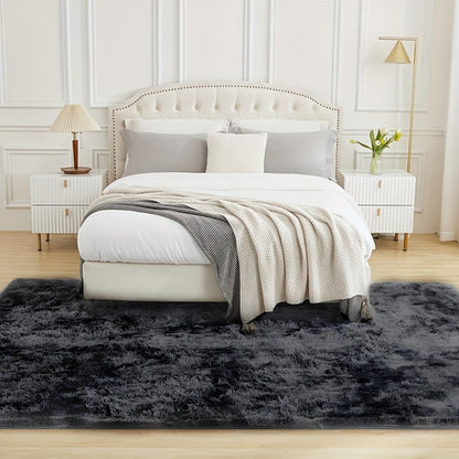 Rectangular Shaggy Area Rug with Four Color Labels and 24 x 35.8-Inch to 94.49 x 118.11-Inch Sizes