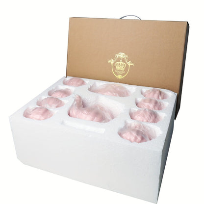 Porcelain Tea Set for 6 - 22 Piece British Royal Floral Service with Teapot, Cups & Saucers, Sugar Bowl