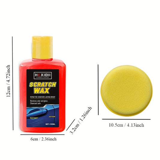 Car Scratch Remover Paste Kit – Clear Coat Scratch Eraser for Light Surface Marks & Swirl Marks, Car Paint Repair Paste | 150ml or 2-Bottle Set