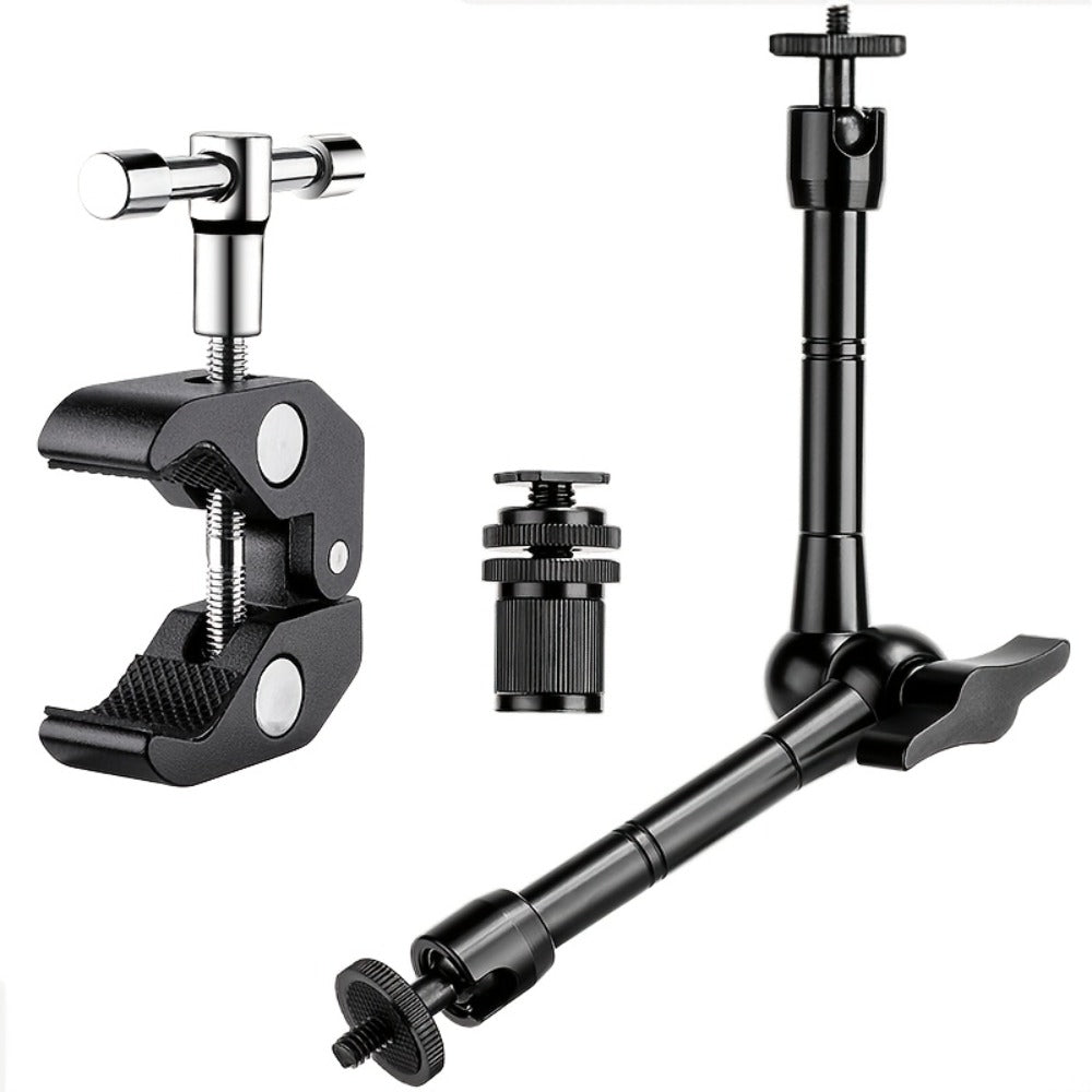 Magic Arm 11 Inch Friction Articulating with Super Clamp, Camera Arm for DSLR, LCD Monitor, LED Light