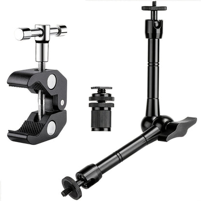 Magic Arm 11 Inch Friction Articulating with Super Clamp, Camera Arm for DSLR, LCD Monitor, LED Light