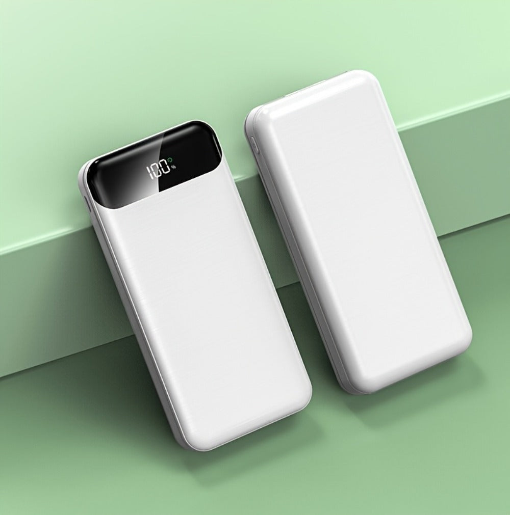 20000mAh Portable Power Bank 2-Pack with LED Display – Fast Charging Type-C & USB, Emergency Backup Battery for iPhone Android Phone Outdoor Travel Camping Gift