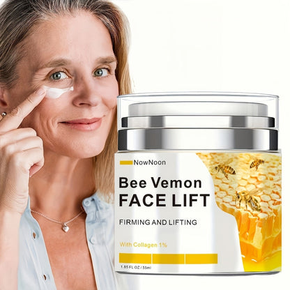 Face Cream Bee Venom 50g Formula with Hyaluronic Acid, Vitamin E and Lightweight Face and Neck Texture