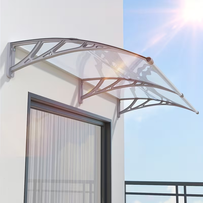 Door Awning Polycarbonate Window Canopy UPF50+ UV Rain Protection