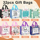 32pcs Bible Verse Flower Bags