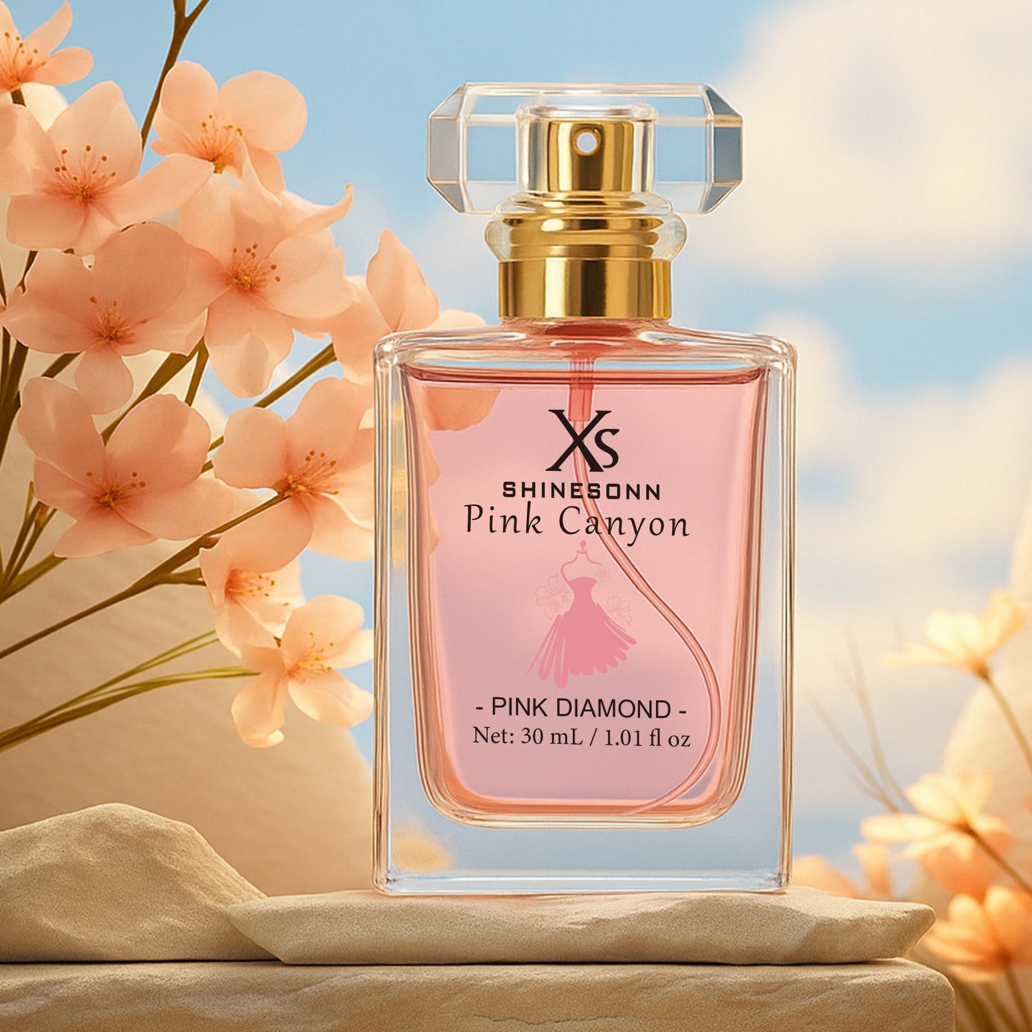 Women's Perfume Pink Canyon Eau de Parfum 1 oz with Pomegranate, Peony and Warm Amber Notes