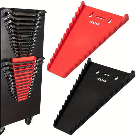Magnetic Wrench Organizer 2-Pack – 24-Slot Wrench Holder for Tool Box Drawers & Wall Mount, SAE 1/4”–1-1/16” & Metric 6mm–24mm
